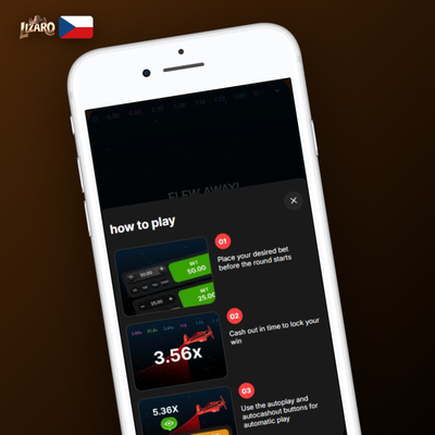 Automatický výběr výhry při dosažení cílového násobku v Lizaro Casino Aviator