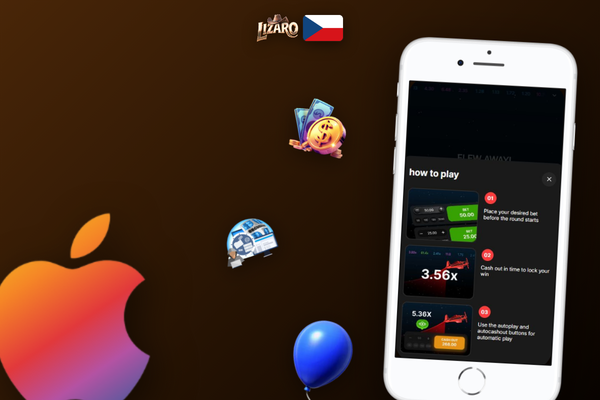 Panel historie kol Aviator s barevnými násobky v online rozhraní Lizaro Casino