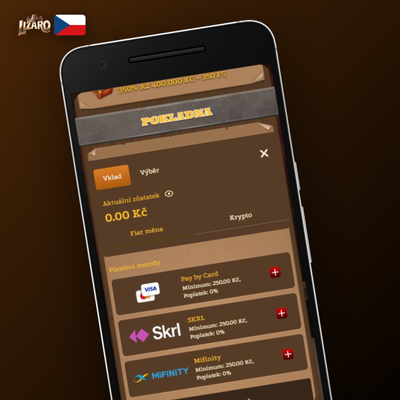 Apple Pay a Google Pay umožňují vklad jedním dotykem v Lizaro Casino