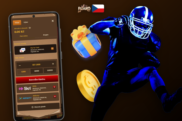 Infografika porovnávající platební metody podle rychlosti a limitů v Lizaro Casino