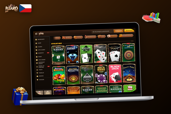 Stažení Lizaro Casino na PC — instalační dialog s průběhem na Windows