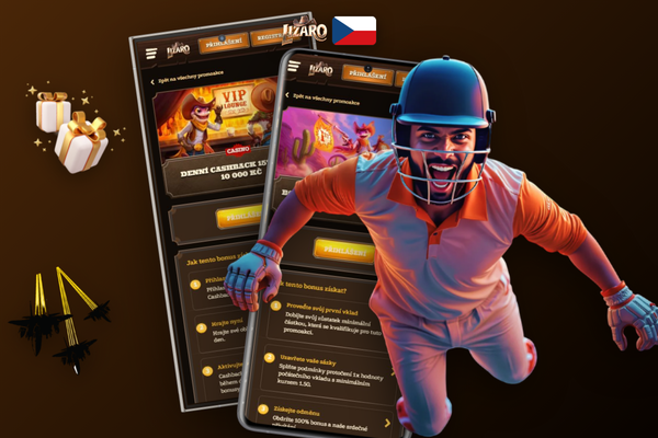 Zadání promo kódu LIZAPLAY v pokladně Lizaro Casino před vložením vkladu