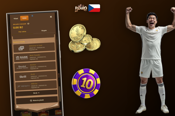 Sportovní sázení v Lizaro Casino — přepínání formátů kurzů a funkce cash-out na tiketu